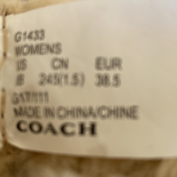 coach new boots no box no tags - Picture 5 of 5